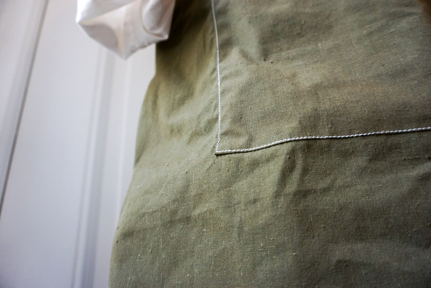 1990s Romanian Army Tent/Poncho Fabric Apron