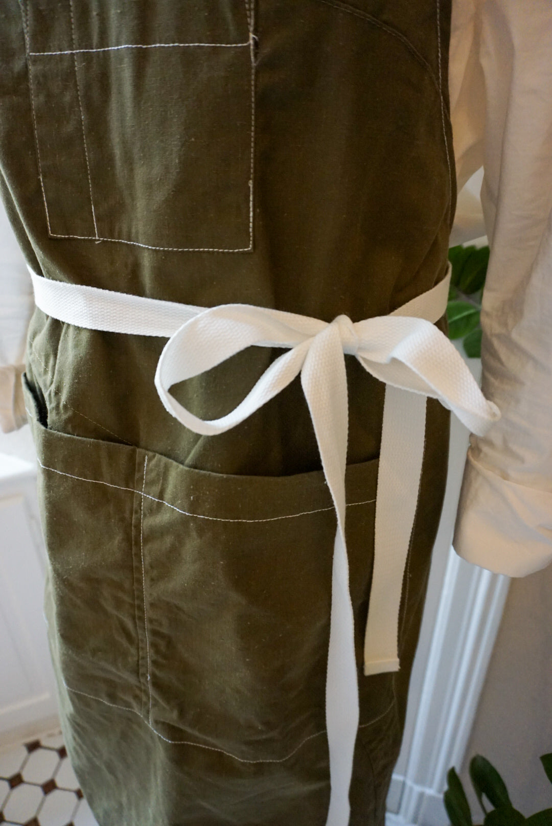 1990s Romanian Army Tent/Poncho Fabric Apron