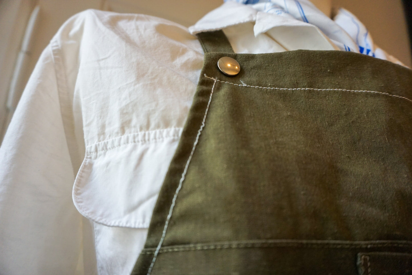 1990s Romanian Army Tent/Poncho Fabric Apron