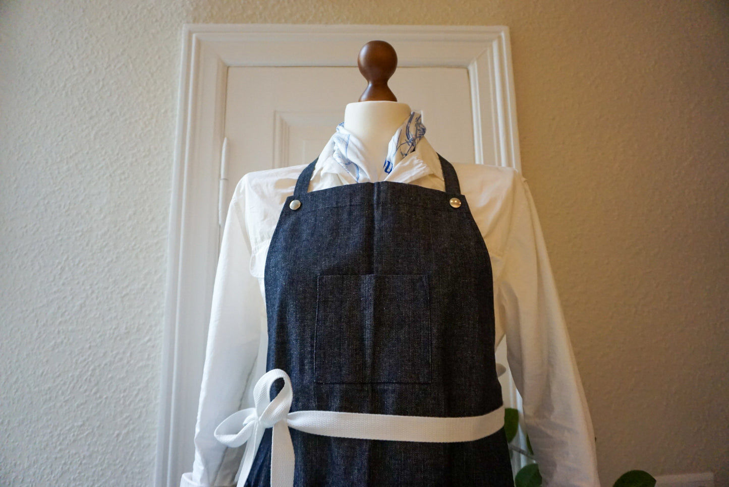 1980s Italian Navy Deadstock Denim Apron