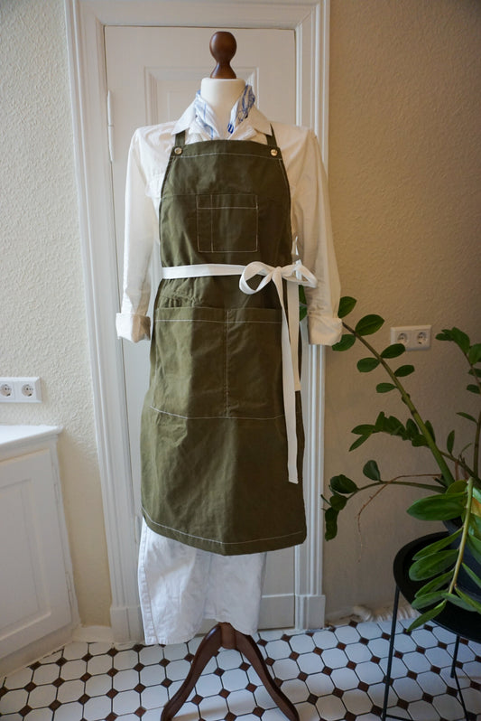 1990s Romanian Army Tent/Poncho Fabric Apron