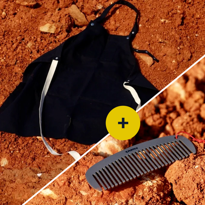 Essential Kit: Apron GR01 & Titanium Comb GR04